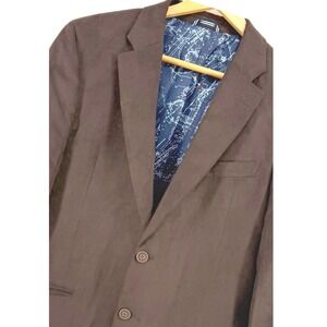 Nautica Branfort Jacket Coat Blazer Men's 40R Brown Two Button Career